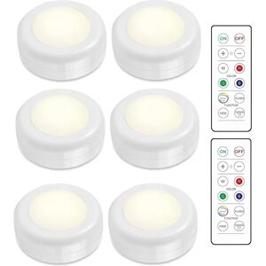 Refletores LED INF - Pacote com 6 Brancos Refletores LED INF - Pacote com 6 Brancos
