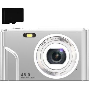Appareil photo numérique INF 48 MP - Zoom, Carte mémoire - Argent Appareil photo numérique INF 48 MP - Zoom, Carte mémoire - Argent