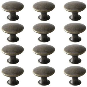 Poignée d'armoire en Bronze - Poignée de tiroir avec vis - Pack de 12 Poignée d'armoire en Bronze - Poignée de tiroir avec vis - Pack de 12