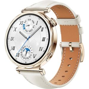 INF Leather Watch Strap for Huawei Watch GT5 - White + Gold INF Leather Watch Strap for Huawei Watch GT5 - White + Gold