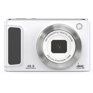 Caméra numérique INF 4K HD - Double objectif, 48 MP, Blanc - Appareil photo numérique Caméra numérique INF 4K HD - Double objectif, 48 MP, Blanc - Appareil photo numérique