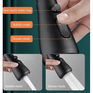 INF Marque Buse Pivotante INF 360° - Robinet de Cuisine - Noir INF Marque Buse Pivotante INF 360° - Robinet de Cuisine - Noir