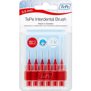 TePe Interdental Brushes (6 pcs) - 0.5 mm red TePe Interdental Brushes (6 pcs) - 0.5 mm red