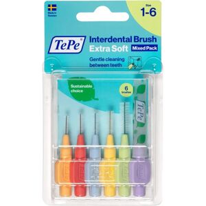 TePe Multicolor Supersoft Interdentalbürsten - 6 Stück TePe Multicolor Supersoft Interdentalbürsten - 6 Stück