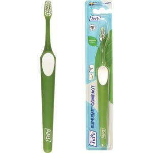 TePe Supreme Compact Toothbrush - Small, Angled Handle, Effective Plaque Removal TePe Supreme Compact Toothbrush - Small, Angled Handle, Effective Plaque Removal