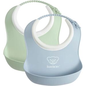 BABYBJÖRN Small Baby Bib - Powder green/Powder blue BABYBJÖRN Small Baby Bib - Powder green/Powder blue