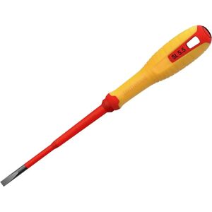 Hultafors 445095 VDE Slotted Screwdriver - 5.5 x 125mm Hultafors 445095 VDE Slotted Screwdriver - 5.5 x 125mm