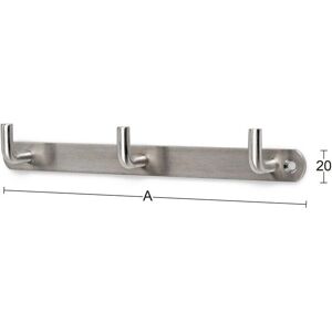Habo Vægkrog 3 Sirius Rustfrit Stål 220mm Habo Vægkrog 3 Sirius Rustfrit Stål 220mm