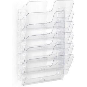 Robuster FLEXIPLUS Literaturregal - 6 Ablagen Transparent Robuster FLEXIPLUS Literaturregal - 6 Ablagen Transparent