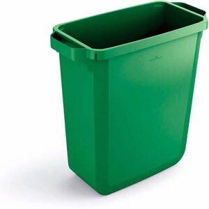 Durable Durabin Rectangular Plastic Green - 60L Trash Bin Durable Durabin Rectangular Plastic Green - 60L Trash Bin