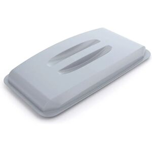 Durable Grey 60L Trash Can Lid - Waste Container Durable Grey 60L Trash Can Lid - Waste Container