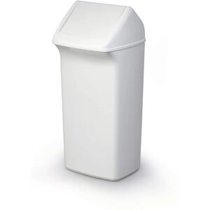 Durable DURABIN FLIP Rectangular Trash Bin - 40L White Durable DURABIN FLIP Rectangular Trash Bin - 40L White
