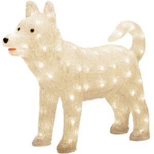 Konstsmide Wit Acryl Husky Hond 88 LED - 3D Kerstversiering Konstsmide Wit Acryl Husky Hond 88 LED - 3D Kerstversiering