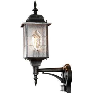 Konstsmide Black Silver Wall Lantern - PIR Sensor - 53cm Konstsmide Black Silver Wall Lantern - PIR Sensor - 53cm