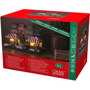 Konstsmide Christmas Scene Lightbox - Fiber Optic Houses, Bunt, 21cm Konstsmide Christmas Scene Lightbox - Fiber Optic Houses, Bunt, 21cm