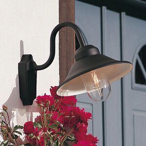 Konstsmide Vega Outdoor Wall Light - Black - Classic Dome Konstsmide Vega Outdoor Wall Light - Black - Classic Dome