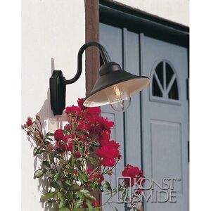 Konstsmide Vega Utendørs Vegglampe - Svart - Klassisk Dome Konstsmide Vega Utendørs Vegglampe - Svart - Klassisk Dome