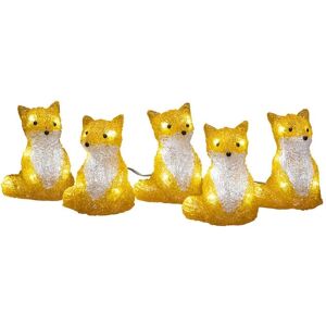Konstsmide 6233-203 Acrylic Foxes LED Decor Set Konstsmide 6233-203 Acrylic Foxes LED Decor Set