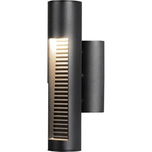 Konstsmide Udine Wall Light - LED, Black, 12W, 440lm, 3000K, IP44 Konstsmide Udine Wall Light - LED, Black, 12W, 440lm, 3000K, IP44