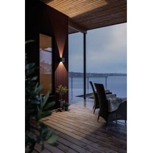 Konstsmide Cremona LED Wall Light Grey - Outdoor Modern Up Down 2x3W Konstsmide Cremona LED Wall Light Grey - Outdoor Modern Up Down 2x3W