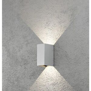 Konstsmide Cremona LED Wandlamp Grijs - Modern Buiten Up Down 2x3W Konstsmide Cremona LED Wandlamp Grijs - Modern Buiten Up Down 2x3W