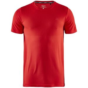 Craft Fuseknit Light RN Tee - S - Rød - T-shirt Craft Fuseknit Light RN Tee - S - Rød - T-shirt