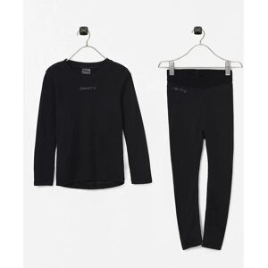Craft Core Warm Baselayer Set JR - Black - Unisex Craft Core Warm Baselayer Set JR - Black - Unisex