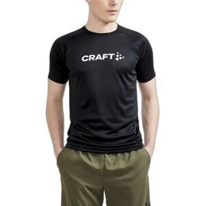 Craft Core Essence Logo Jersey - Zwart - L - Sportshirt Craft Core Essence Logo Jersey - Zwart - L - Sportshirt
