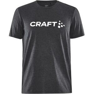 Craft 1913421 Black Melange Short Sleeve T-shirt - T-shirt Craft 1913421 Black Melange Short Sleeve T-shirt - T-shirt