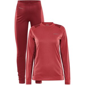 Conjunto térmico femenino Craft Core Dry Baselayer en rojo Conjunto térmico femenino Craft Core Dry Baselayer en rojo