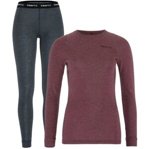 Craft Core Wool Merino Set W - Rosa 38 Kvinnor - Termounderställ Craft Core Wool Merino Set W - Rosa 38 Kvinnor - Termounderställ