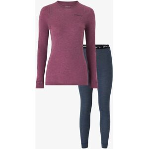Craft - Core Wool Merino Set W - Rosa - Underställ Craft - Core Wool Merino Set W - Rosa - Underställ