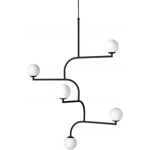 Pholc Mobil 70 Svart/Opal Pendellampe - Svensk Håndlaget Minimalistisk Pholc Mobil 70 Svart/Opal Pendellampe - Svensk Håndlaget Minimalistisk