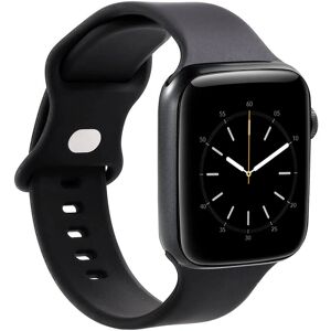 Gear Apple Watch Silikoni-ranneke - Musta - 42/44/45mm Gear Apple Watch Silikoni-ranneke - Musta - 42/44/45mm