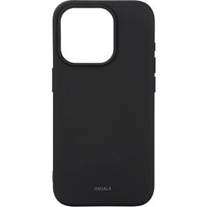 Onsala iPhone 15 Pro återvunnen MagSafe silikonfodral - Svart Onsala iPhone 15 Pro återvunnen MagSafe silikonfodral - Svart