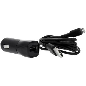 Bil laddare GEAR - 12-24V, 1m Lightning-kabel, Svart, MFI Certifierad Bil laddare GEAR - 12-24V, 1m Lightning-kabel, Svart, MFI Certifierad