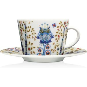 Iittala Taika Filiżanka do kawy - Biały - 20cl z talerzykiem Iittala Taika Filiżanka do kawy - Biały - 20cl z talerzykiem
