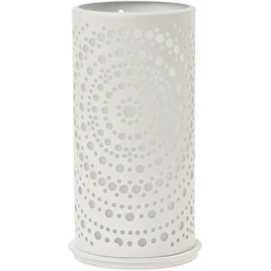 Support à bougie en métal Billy DUNI - 140x75mm Blanc - 4 pièces - Publicité Support à bougie en métal Billy DUNI - 140x75mm Blanc - 4 pièces - Publicité
