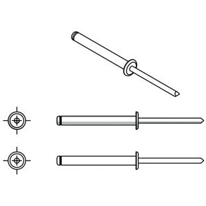 Arvid Nilsson Stål-Åpen Aluminium/Nagle 4,8x20 - Spiker Arvid Nilsson Stål-Åpen Aluminium/Nagle 4,8x20 - Spiker