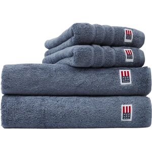 Lexington Stålblå Bomullshåndkle - 50x70 - Absorberende & Myk Lexington Stålblå Bomullshåndkle - 50x70 - Absorberende & Myk