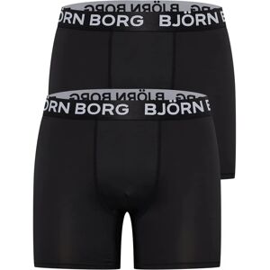 Bjorn Borg Heren 2-Pack Performance Boxers - Zwart - Maat: 32/33/32 Bjorn Borg Heren 2-Pack Performance Boxers - Zwart - Maat: 32/33/32