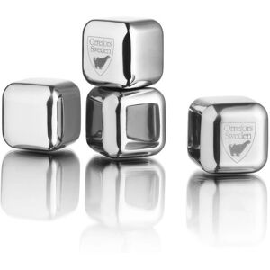 Orrefors City Whiskey Stones - Reusable Stainless Steel - 4 Pack Orrefors City Whiskey Stones - Reusable Stainless Steel - 4 Pack
