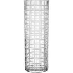 Orrefors Lead-Free Crystal Vase 33cm Geometric Pattern Orrefors Lead-Free Crystal Vase 33cm Geometric Pattern