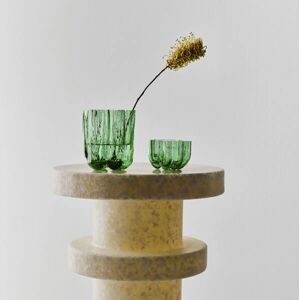 Kosta Boda Crackle Mini Vase - Green Characterful Glass Art Kosta Boda Crackle Mini Vase - Green Characterful Glass Art