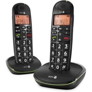 Doro PhoneEasy 100W Duo - Schnurloses Telefon - Schwarz Doro PhoneEasy 100W Duo - Schnurloses Telefon - Schwarz