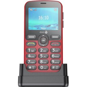 Doro 1880 - Teléfono básico rojo - 4G, pantalla 2.4" y Bluetooth 5.0 Doro 1880 - Teléfono básico rojo - 4G, pantalla 2.4" y Bluetooth 5.0