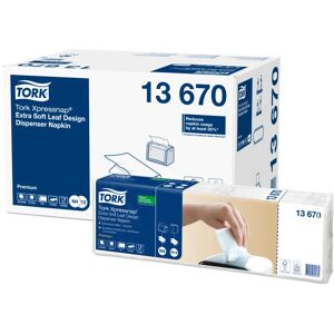 Tork 13670 Papirlommetørklær Hvite - 500 stk - Servietter Tork 13670 Papirlommetørklær Hvite - 500 stk - Servietter