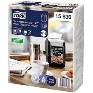 Tork N14 Recycled 2-Ply White Napkins - Servett Tork N14 Recycled 2-Ply White Napkins - Servett