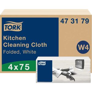 Tork White Kitchen Cleaning Cloths - Eco & Highly Absorbent Tork White Kitchen Cleaning Cloths - Eco & Highly Absorbent