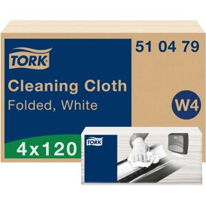 TORK White Cleaning Cloths - 480 pcs - Multi-purpose, Soft & Absorbent TORK White Cleaning Cloths - 480 pcs - Multi-purpose, Soft & Absorbent